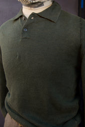 Fine Gauge Linen Ls Polo M L Xl