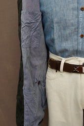 Degas Work Jacket Washed Heavy Linen S L Xl