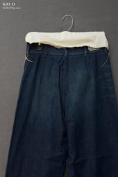 Light Weight Denim Wide Leg Pants 28