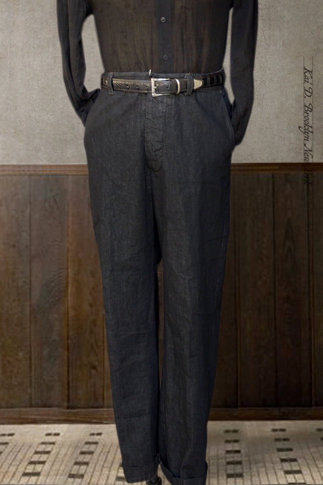 Bosun Pants - Cotton Linen Denim - 30, 38
