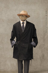 Double Layer Japanese Farmer Coat Soft M