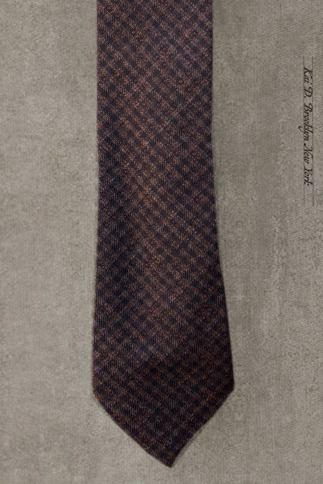 Dark Brown Tonal Check