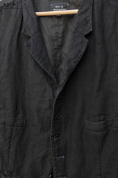 Doyle Vest Garment Dyed Heavy Linen M