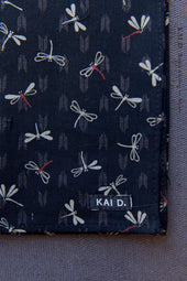 Dragon Fly Cotton Pocket Square