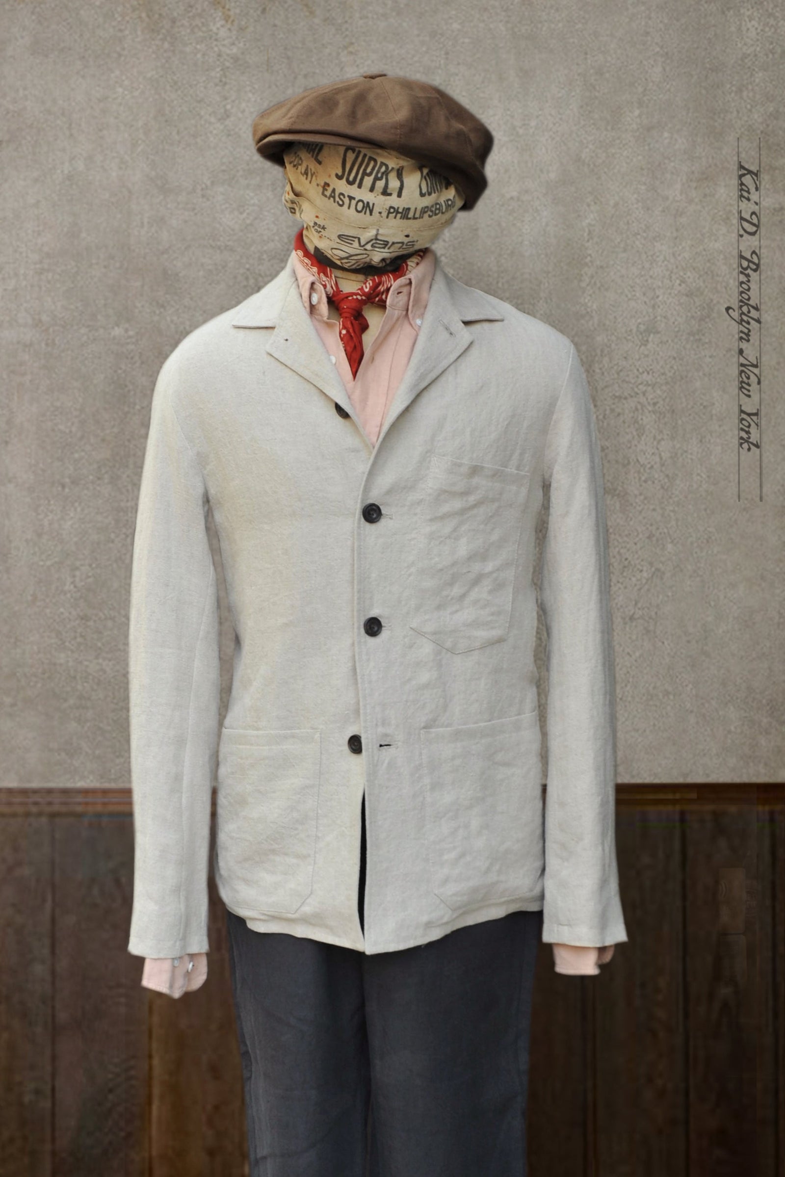 Old Town Jacket Sabi Linen M L Xl
