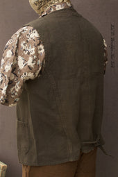 Heavy Linen Work Vest Elk 42 44 46 48 50