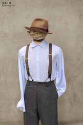 Delancey Shirt End On End Stripe Linen Pale S M L Xl