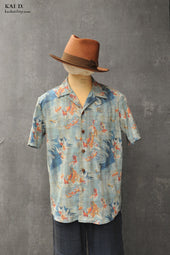 Short Sleeve Slater Shirt Gold Fish S
