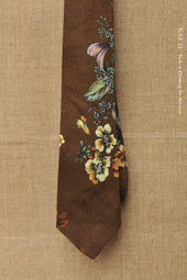 Linen Floral Tie