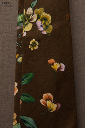 Linen Floral Tie