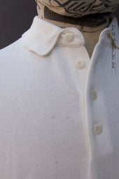 Gassed Cotton Polo Offwhite M L Xl