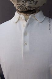 Gassed Cotton Polo Offwhite M L Xl