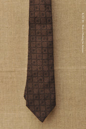 Jacquard Cotton Geo Tie