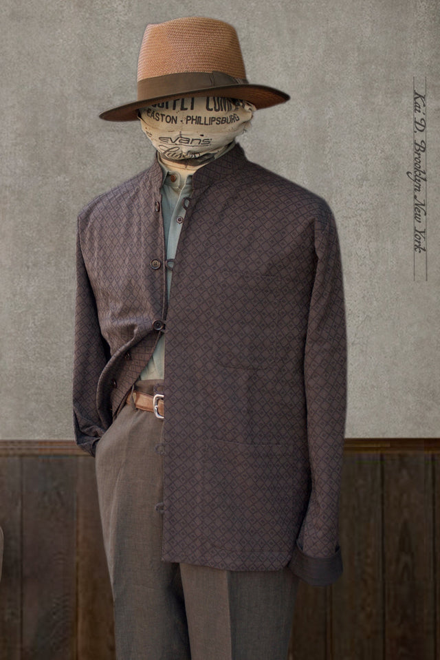 O'Hara Shirt - Diamond Shape Jacquard - S, M, L