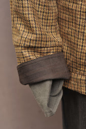 Degas Work Jacket English Wool Gold Check L