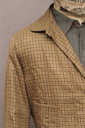 Degas Work Jacket English Wool Gold Check L
