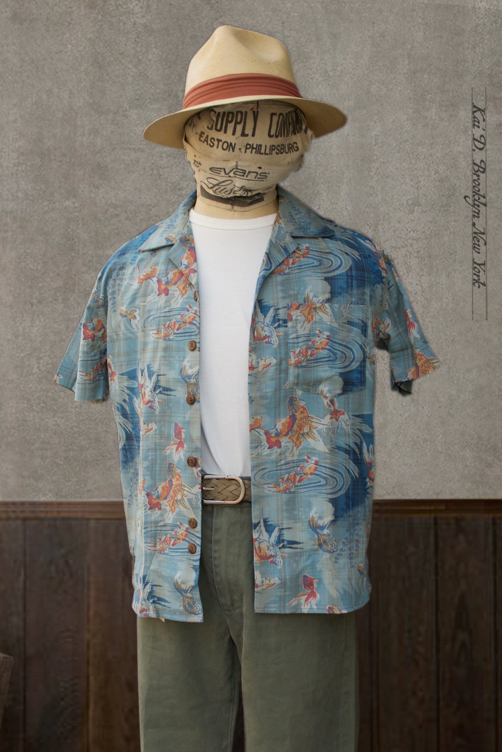 Short Sleeve Slater Shirt - Gold Fish - S (NO RETURN)