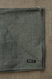 Belgian Linen Pocket Square Fern Heather