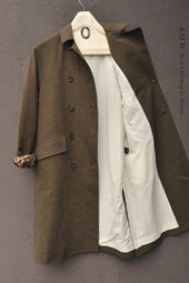 Keaton Trench Coat Cotton Linen Tweed S M L