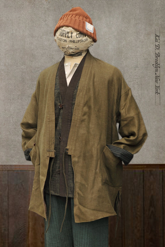 Green LInen Twill
