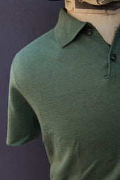 Folk Cotton Linen Polo Xl