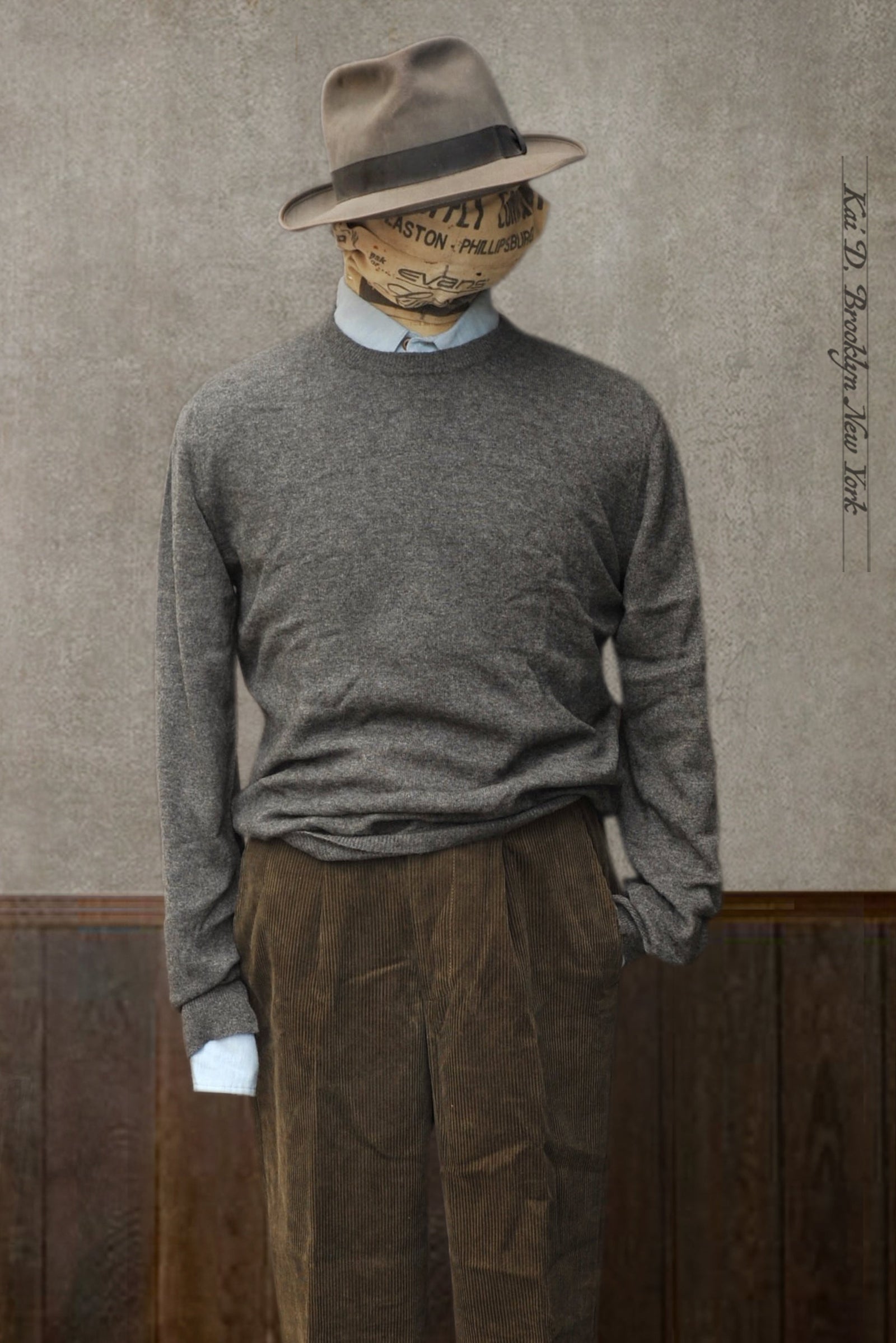 Mongolian Cashmere Sweater - Graphite - S