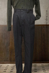 Sune Wide Cut Pleated Trousers S M