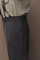Regular Cut Wool Trousers M L Xl