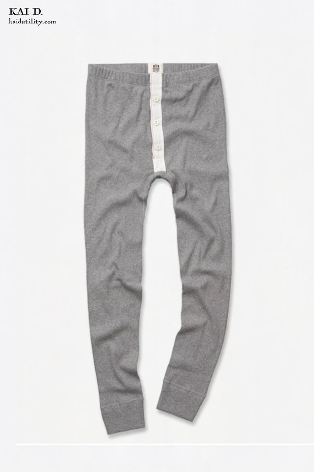 Long Johns - Grey Heather - S, M, L, XL