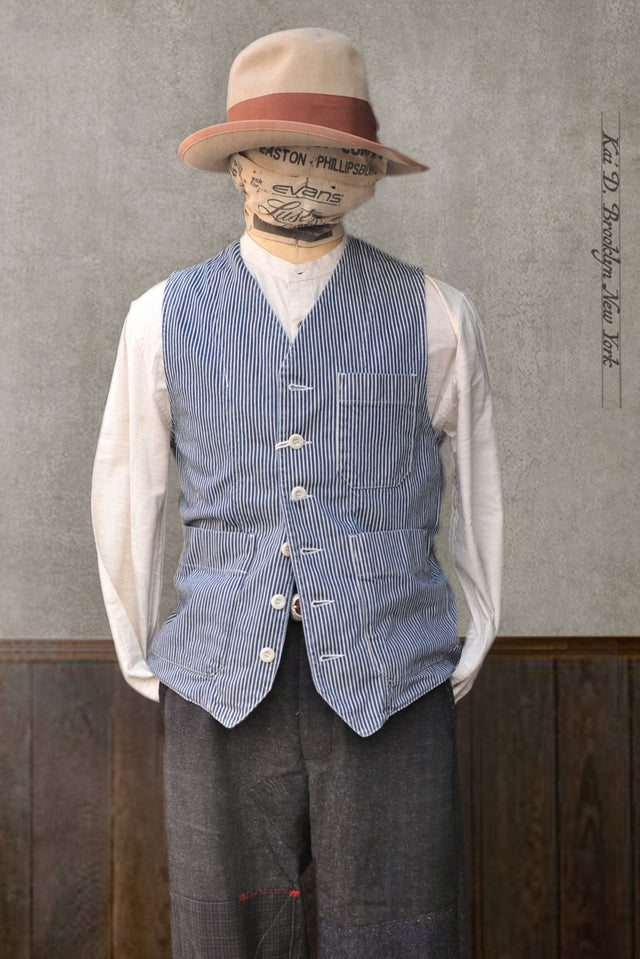 Brooks Vest - HIckory Stripe - 48, 50, 52, 54