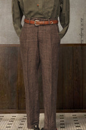 Borough Pants Linen Houndstooth 32 34