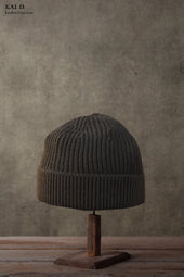 Cardigan Stitch Beanie Hunting Green