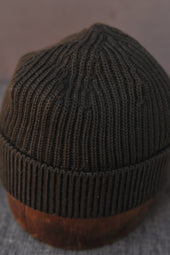 Cardigan Stitch Beanie Hunting Green