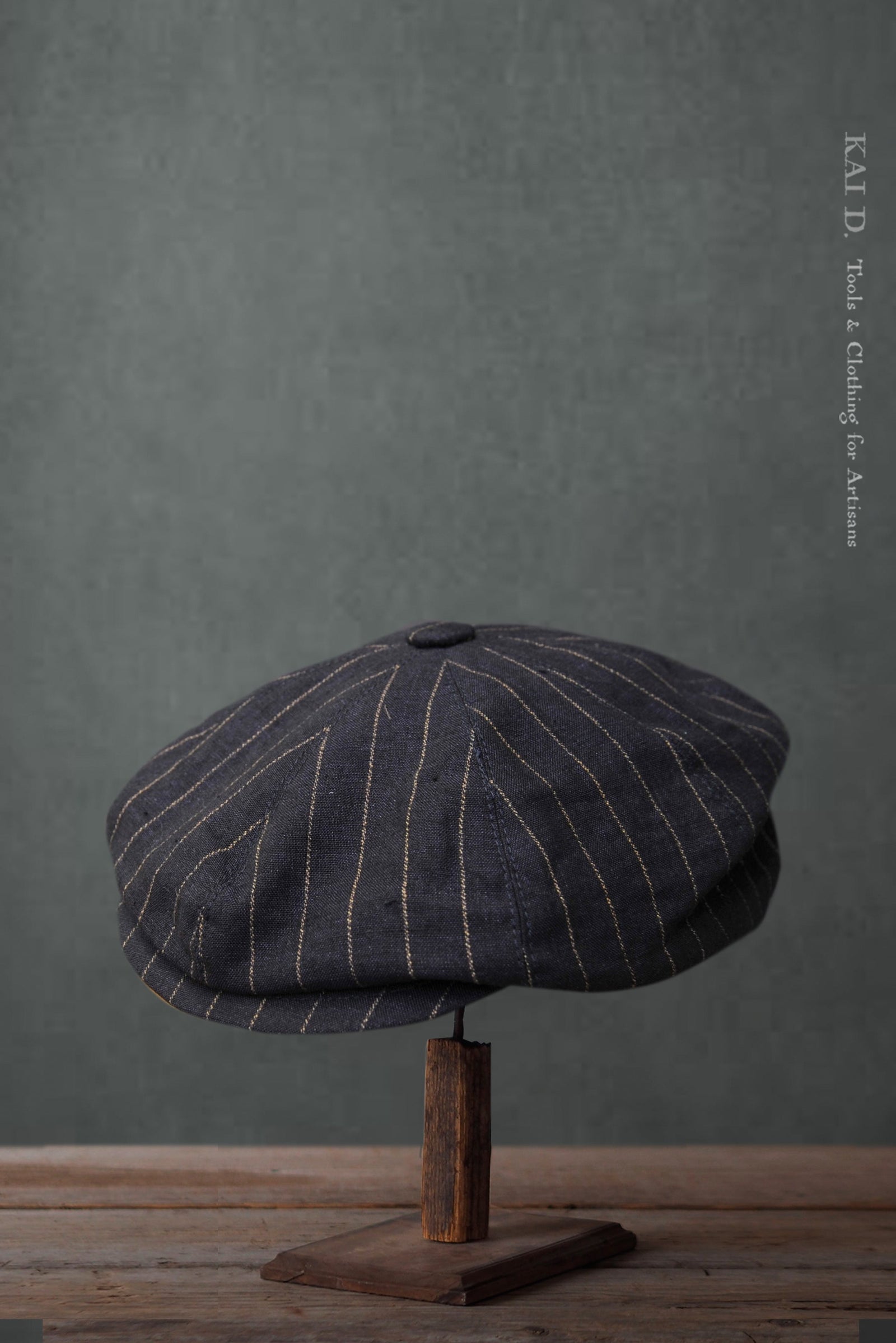 Peaky Hat Striped Linen M L