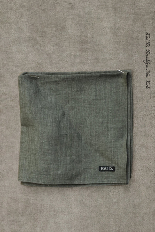 Belgian Linen Pocket Square - Fern Heather