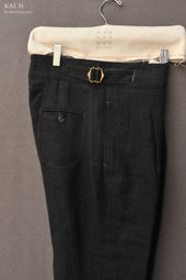 Isa Belted Pants Stipple Weave S L