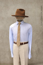 Delancey Shirt End On End Stripe Linen Pale S M L Xl
