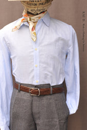 Delancey Shirt End On End Stripe Linen Pale S M L Xl