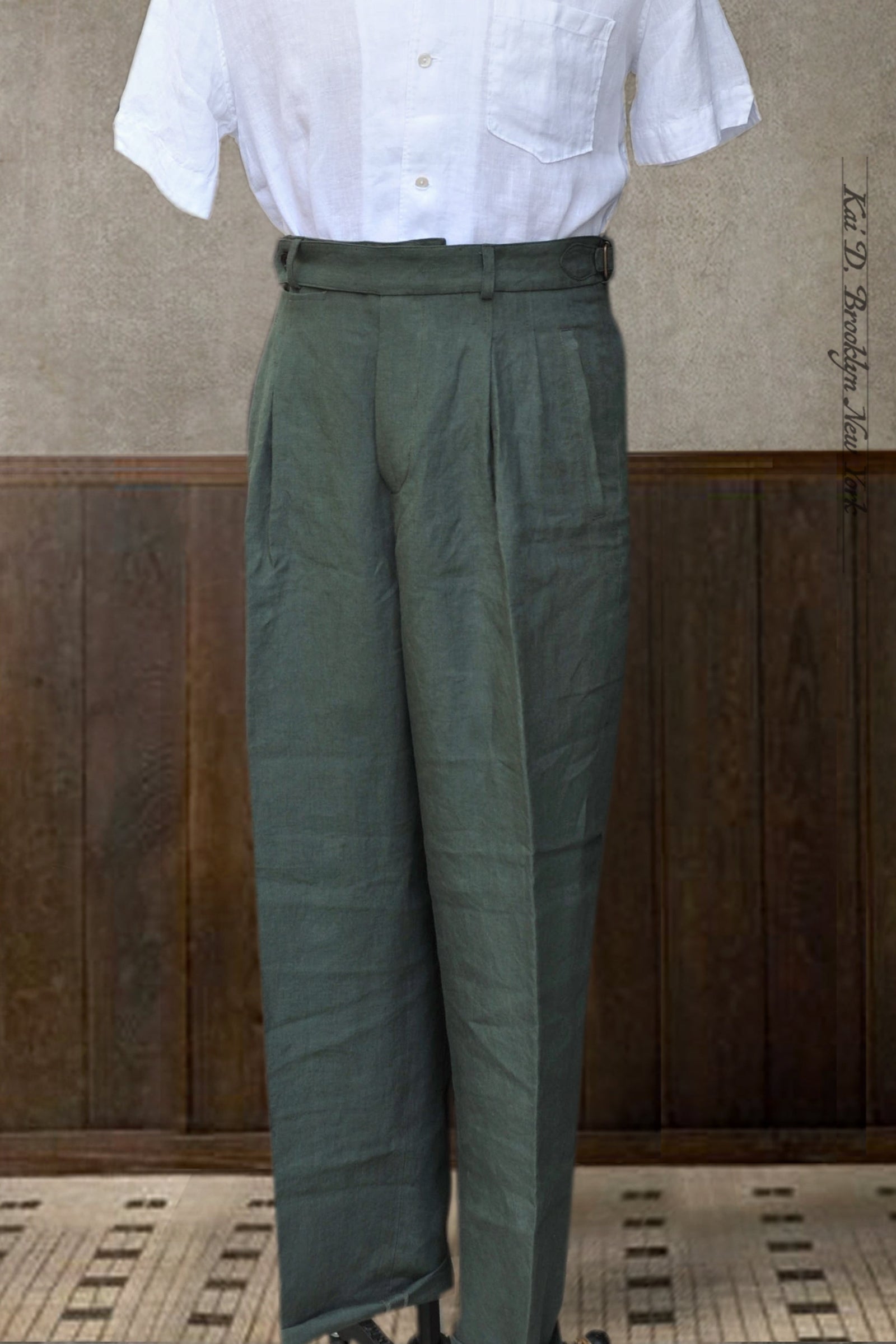 Wide Leg Matisse Pants - Belgian Jade - 32
