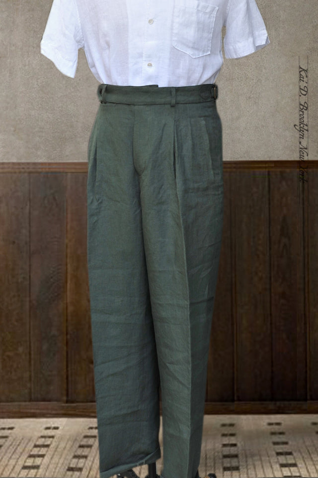 Wide Leg Matisse Pants - Belgian Jade - 32