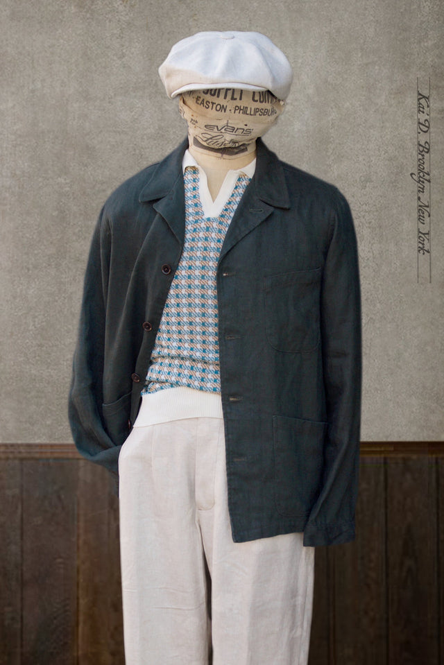Leisure Jacket - Washed Heavy Linen - S, L, XXL