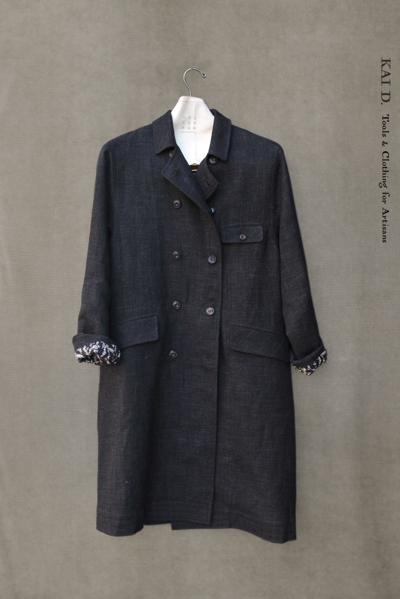 Keaton Trench Coat Stipple Weave S M L