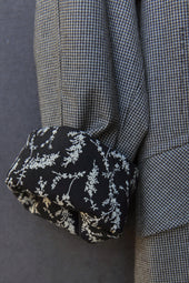 Keaton Trench Coat Wool Mini Houndstooth M L