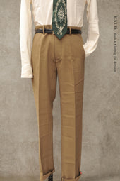 Borough Pants Cotton Linen Herringbone 34