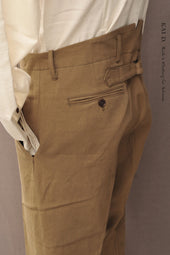 Borough Pants Cotton Linen Herringbone 34