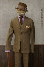 Chris Two Button Blazer Linen M L Xl