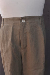 Linen Single Pleat Pants Limestone S M L