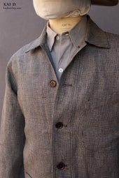 Architect Jacket Houndstooth Linen M L