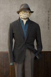 Kiefer Blazer Over Dyed Cotton Herringbone Xs M