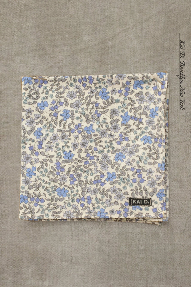 Liberty Floral Pocket Square - Petite Blue Floral